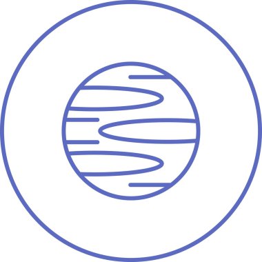 Gezegen simge vektör çizim 