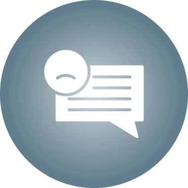 Müşteri memnuniyetsizliği simgesinin vektör çizimi