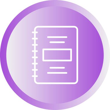 Not defteri web simge vektör çizim 