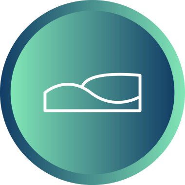 Kum tepeleri simgesinin vektör illüstrasyonu 