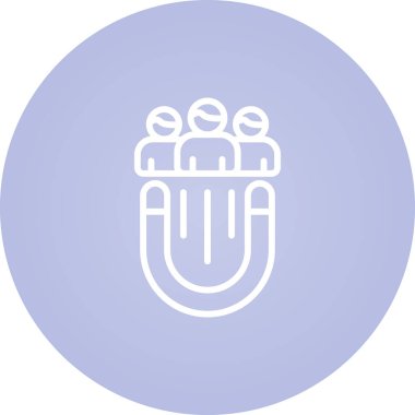 Kullanıcı Bağlantısı simgesi vektör çizimi 