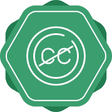 Uygulamalar ve web siteleri için kapatılan altyazı veya altyazı düz vektör simgesi