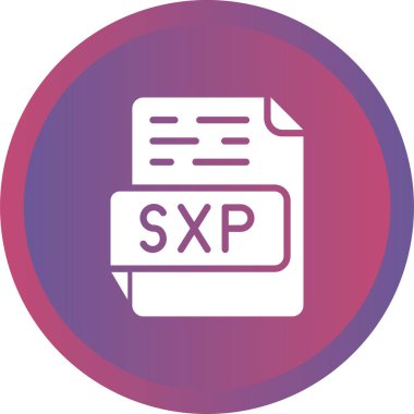 sxp file format icon web illustration clipart