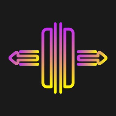 Boşluk. Web simgesi basit illüstrasyon