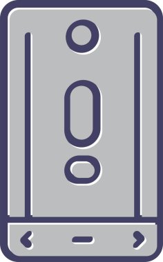 Akıllı telefon simgesinin vektör illüstrasyonu 