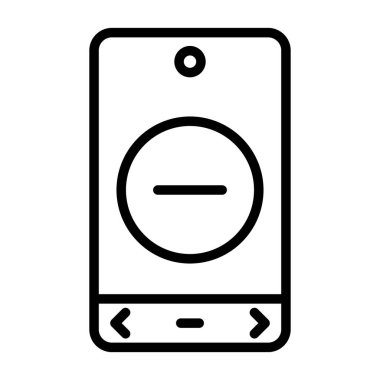 Simge işaret vektörü illüstrasyonunu sil 