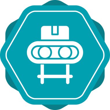 Taşıyıcı Şerit simgesi, vektör illüstrasyonu 