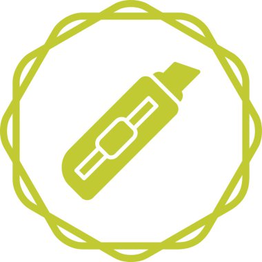 Bıçak. Web simgesi basit illüstrasyon