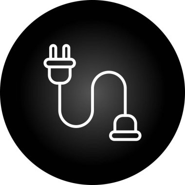 kablo bağlantı simgesi web illüstrasyonu