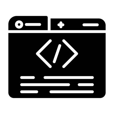 Programlama simgesinin vektör illüstrasyonu