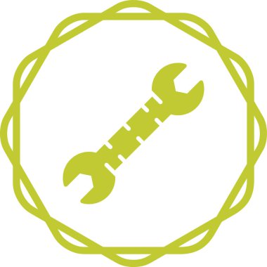 İngiliz anahtarı. Web simgesi basit illüstrasyon