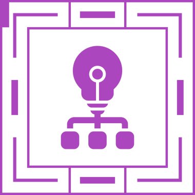 Bir fikrim var. Web simgesi basit illüstrasyon 