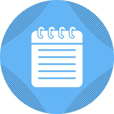 Not defteri. Web simgesi basit illüstrasyon