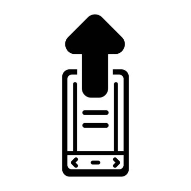 vektör taşınabilir yükseltme simgesi, vektör illüstrasyonu