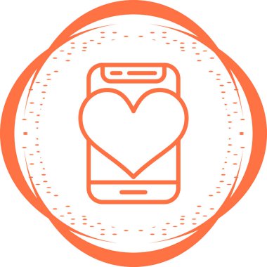 Duvar kağıdı akıllı telefon vektör ağ simgesini seviyorum