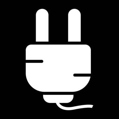 elektrik dolgu simgesi web basit illüstrasyon