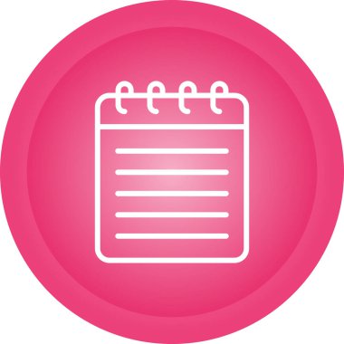 Not defteri. Web simgesi basit illüstrasyon