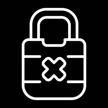 Web için asma kilit vektör simgesi