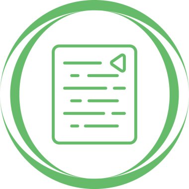 Belge. Web simgesi basit tasarım 