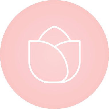  gül çiçeği ikonu vektör illüstrasyonu 