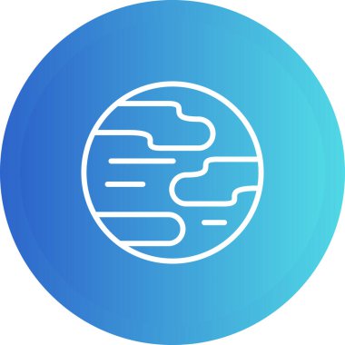 Gezegen simge vektör çizim 