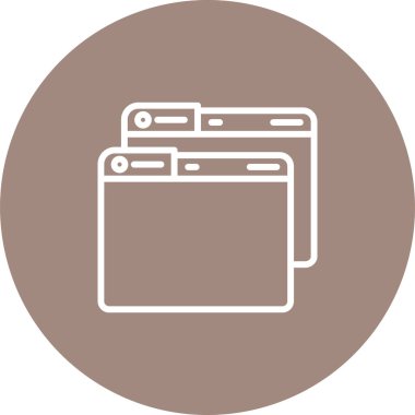 Windows web simgesi vektör çizimi 