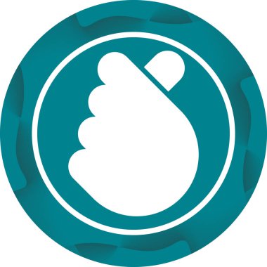  I Love You el hareketi ikonu, vektör illüstrasyonu 