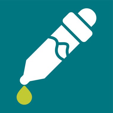 pipette simgesi, web basit illüstrasyon