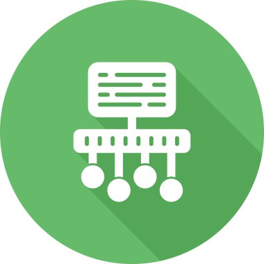 Zaman Çizgisi Web simgesi vektör çizimi
