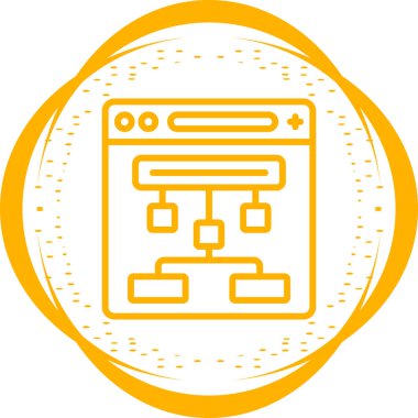 Moda biçimi izole edilmiş arkaplanda tarayıcı simgesi