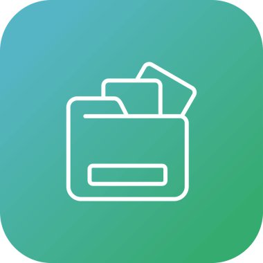 Belge Depolama, dizin simgesi, vektör illüstrasyonu