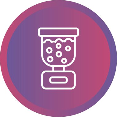 Akıllı evcil hayvan besleyicisi. Web simgesi basit illüstrasyon