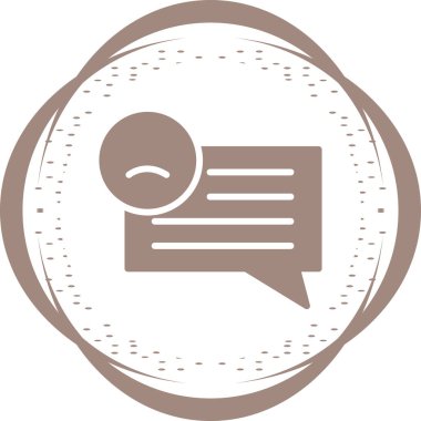 Müşteri memnuniyetsizliği simgesinin vektör çizimi