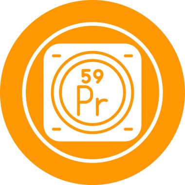 Kimyasal Element Web simgesi vektör çizimi