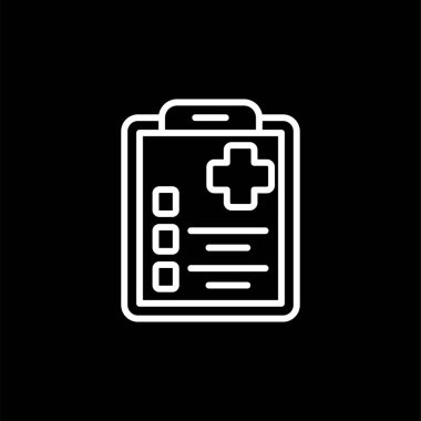 belge simgesi, vektör illüstrasyonu basit tasarım