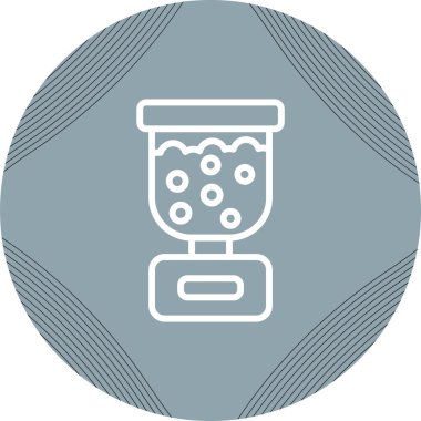 Akıllı evcil hayvan besleyicisi. Web simgesi basit illüstrasyon