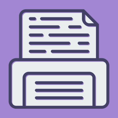 belge web simgesi, vektör illüstrasyonu