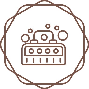 Kabarcık Makinesi simgesi, vektör illüstrasyonu  