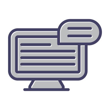 Bilgisayar web simge vektör çizim