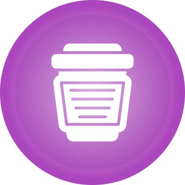 kahve fincanı simgesi web basit illüstrasyon