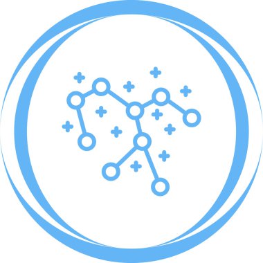 Takımyıldızı. Web simgesi basit tasarım