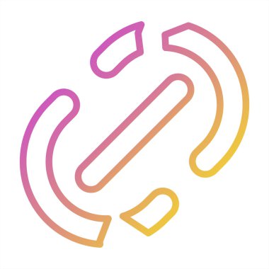 Arz Zinciri Bozma simgesinin vektör çizimi