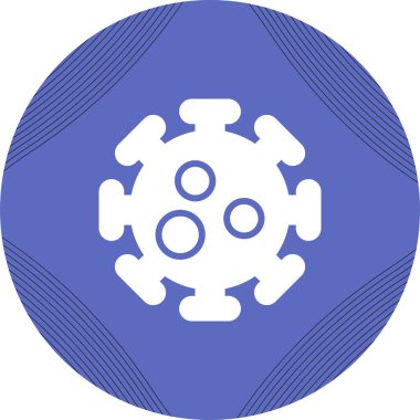 Virüs simgesinin vektör illüstrasyonu