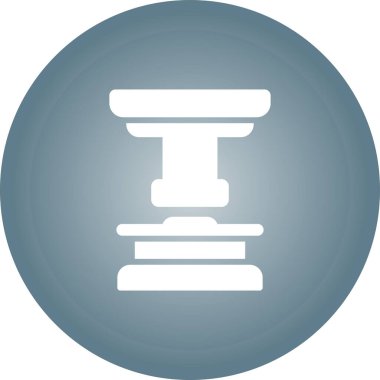 Hidrolik basın simgesi vektör illüstrasyonu 