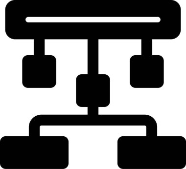 hiyerarşi. Web simgesi basit illüstrasyon 