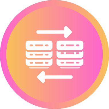 Bulut Göç web simgesi, vektör illüstrasyonu