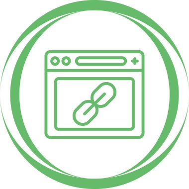 Tarayıcı web simgesi, basit illüstrasyon