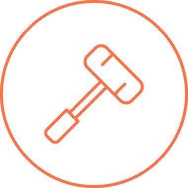 Balyoz. Web simgesi basit illüstrasyon 