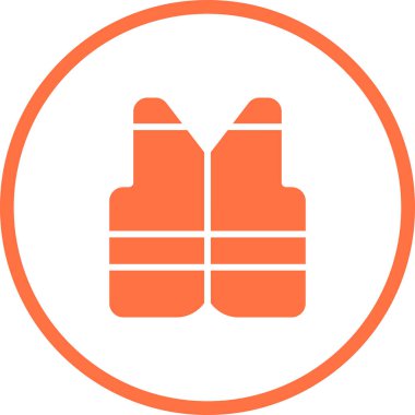 İzole edilmiş ceket web simgesinin vektör illüstrasyonu 