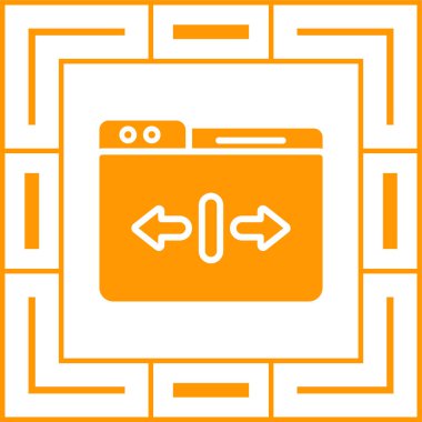 Uygulamalar ve web siteleri için ölçeklenebilirlik veya ölçeklenebilir sistem çizgisi resim vektörü simgesi